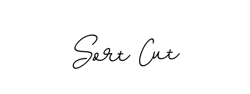 You should practise on your own different ways (BallpointsItalic-DORy9) to write your name (Sort Cut) in signature. don't let someone else do it for you. Sort Cut signature style 11 images and pictures png