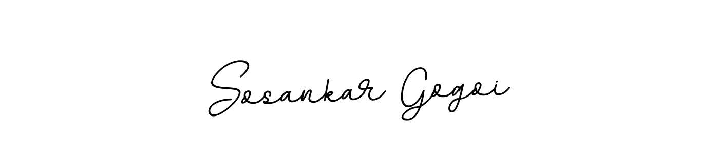 Sosankar Gogoi stylish signature style. Best Handwritten Sign (BallpointsItalic-DORy9) for my name. Handwritten Signature Collection Ideas for my name Sosankar Gogoi. Sosankar Gogoi signature style 11 images and pictures png