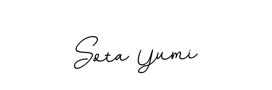 It looks lik you need a new signature style for name Sota Yumi. Design unique handwritten (BallpointsItalic-DORy9) signature with our free signature maker in just a few clicks. Sota Yumi signature style 11 images and pictures png