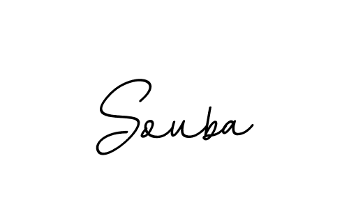 You should practise on your own different ways (BallpointsItalic-DORy9) to write your name (Souba) in signature. don't let someone else do it for you. Souba signature style 11 images and pictures png