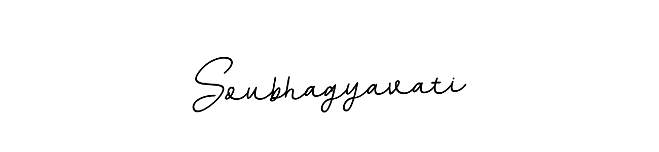 Soubhagyavati stylish signature style. Best Handwritten Sign (BallpointsItalic-DORy9) for my name. Handwritten Signature Collection Ideas for my name Soubhagyavati. Soubhagyavati signature style 11 images and pictures png