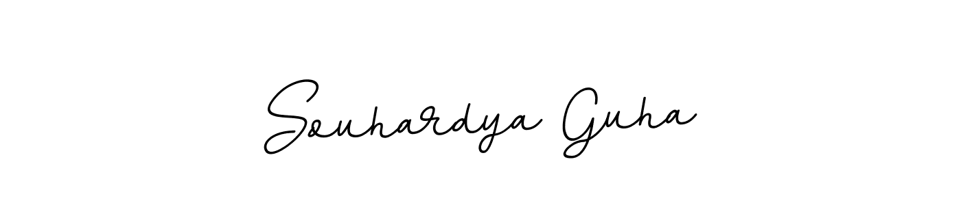 Design your own signature with our free online signature maker. With this signature software, you can create a handwritten (BallpointsItalic-DORy9) signature for name Souhardya Guha. Souhardya Guha signature style 11 images and pictures png