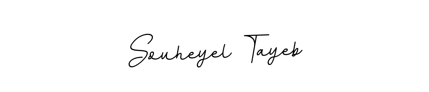 You should practise on your own different ways (BallpointsItalic-DORy9) to write your name (Souheyel Tayeb) in signature. don't let someone else do it for you. Souheyel Tayeb signature style 11 images and pictures png