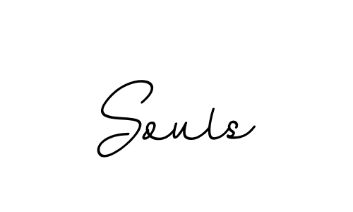 How to make Souls signature? BallpointsItalic-DORy9 is a professional autograph style. Create handwritten signature for Souls name. Souls signature style 11 images and pictures png