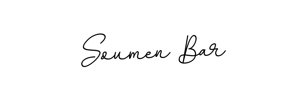 Create a beautiful signature design for name Soumen Bar. With this signature (BallpointsItalic-DORy9) fonts, you can make a handwritten signature for free. Soumen Bar signature style 11 images and pictures png