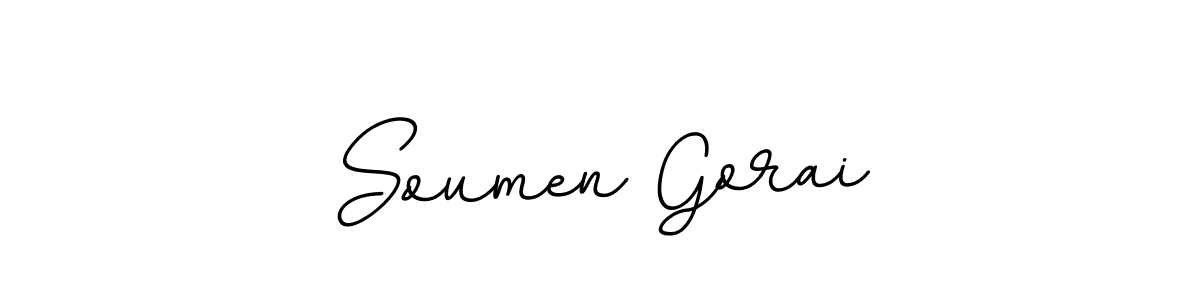 Create a beautiful signature design for name Soumen Gorai. With this signature (BallpointsItalic-DORy9) fonts, you can make a handwritten signature for free. Soumen Gorai signature style 11 images and pictures png