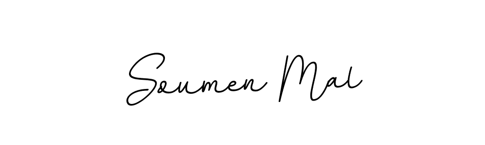 How to make Soumen Mal name signature. Use BallpointsItalic-DORy9 style for creating short signs online. This is the latest handwritten sign. Soumen Mal signature style 11 images and pictures png