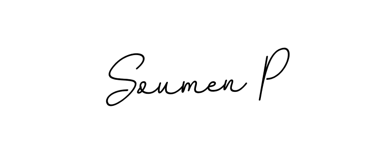 Similarly BallpointsItalic-DORy9 is the best handwritten signature design. Signature creator online .You can use it as an online autograph creator for name Soumen P. Soumen P signature style 11 images and pictures png