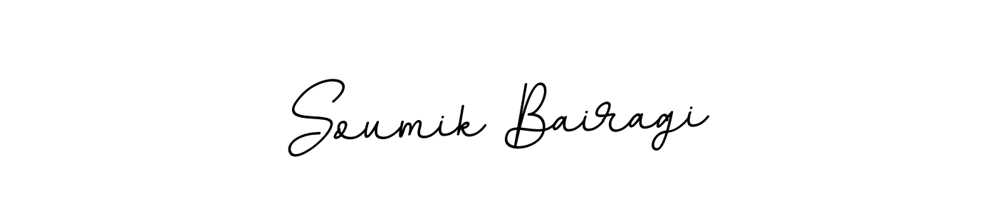 Make a beautiful signature design for name Soumik Bairagi. With this signature (BallpointsItalic-DORy9) style, you can create a handwritten signature for free. Soumik Bairagi signature style 11 images and pictures png