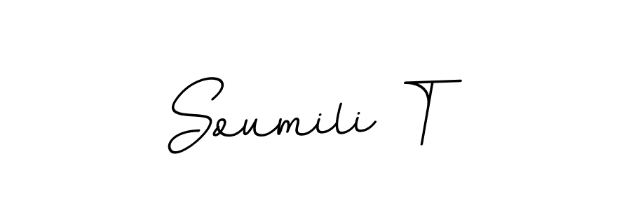 You can use this online signature creator to create a handwritten signature for the name Soumili T. This is the best online autograph maker. Soumili T signature style 11 images and pictures png