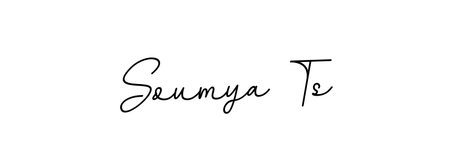 You should practise on your own different ways (BallpointsItalic-DORy9) to write your name (Soumya Ts) in signature. don't let someone else do it for you. Soumya Ts signature style 11 images and pictures png