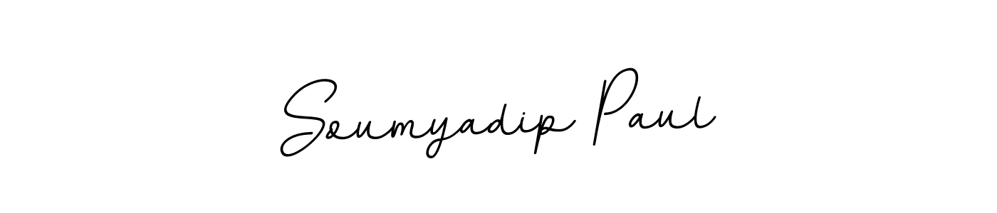Use a signature maker to create a handwritten signature online. With this signature software, you can design (BallpointsItalic-DORy9) your own signature for name Soumyadip Paul. Soumyadip Paul signature style 11 images and pictures png