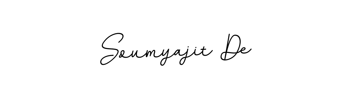 Create a beautiful signature design for name Soumyajit De. With this signature (BallpointsItalic-DORy9) fonts, you can make a handwritten signature for free. Soumyajit De signature style 11 images and pictures png