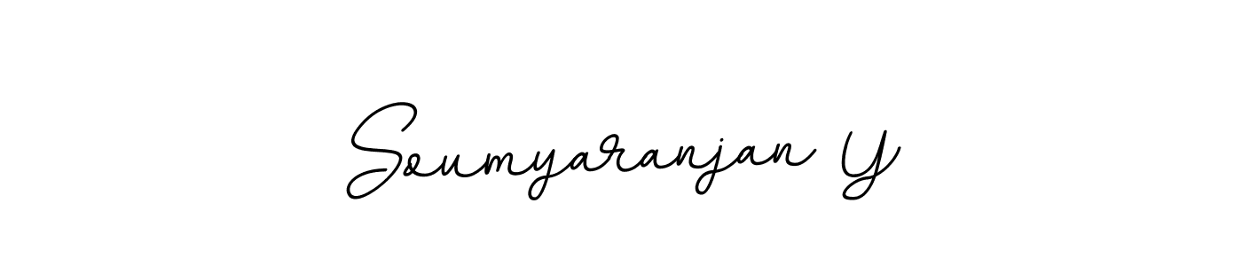 You should practise on your own different ways (BallpointsItalic-DORy9) to write your name (Soumyaranjan Y) in signature. don't let someone else do it for you. Soumyaranjan Y signature style 11 images and pictures png