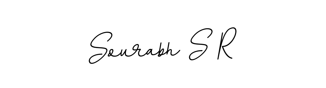 How to make Sourabh S R signature? BallpointsItalic-DORy9 is a professional autograph style. Create handwritten signature for Sourabh S R name. Sourabh S R signature style 11 images and pictures png