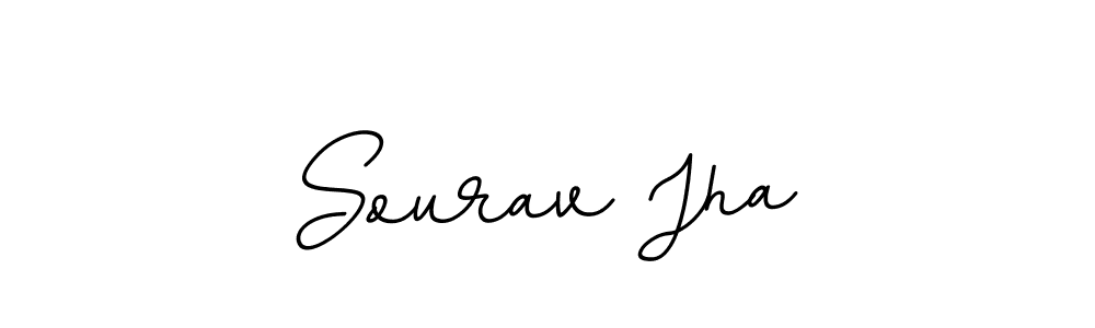 Sourav Jha stylish signature style. Best Handwritten Sign (BallpointsItalic-DORy9) for my name. Handwritten Signature Collection Ideas for my name Sourav Jha. Sourav Jha signature style 11 images and pictures png
