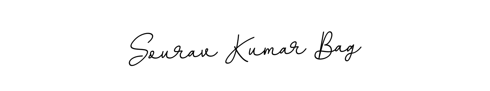 Use a signature maker to create a handwritten signature online. With this signature software, you can design (BallpointsItalic-DORy9) your own signature for name Sourav Kumar Bag. Sourav Kumar Bag signature style 11 images and pictures png