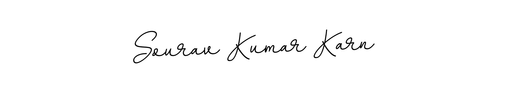 This is the best signature style for the Sourav Kumar Karn name. Also you like these signature font (BallpointsItalic-DORy9). Mix name signature. Sourav Kumar Karn signature style 11 images and pictures png