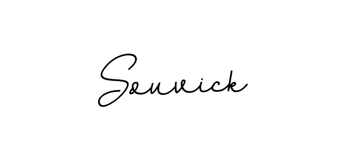 How to make Souvick name signature. Use BallpointsItalic-DORy9 style for creating short signs online. This is the latest handwritten sign. Souvick signature style 11 images and pictures png