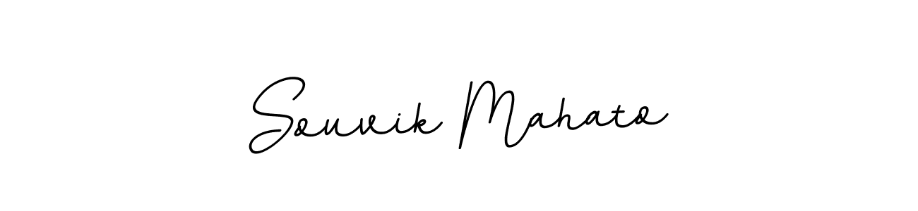 Make a beautiful signature design for name Souvik Mahato. With this signature (BallpointsItalic-DORy9) style, you can create a handwritten signature for free. Souvik Mahato signature style 11 images and pictures png