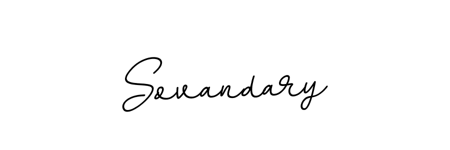 How to make Sovandary name signature. Use BallpointsItalic-DORy9 style for creating short signs online. This is the latest handwritten sign. Sovandary signature style 11 images and pictures png