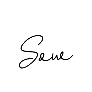 Create a beautiful signature design for name Sow. With this signature (BallpointsItalic-DORy9) fonts, you can make a handwritten signature for free. Sow signature style 11 images and pictures png