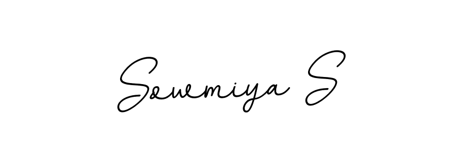 Create a beautiful signature design for name Sowmiya S. With this signature (BallpointsItalic-DORy9) fonts, you can make a handwritten signature for free. Sowmiya S signature style 11 images and pictures png