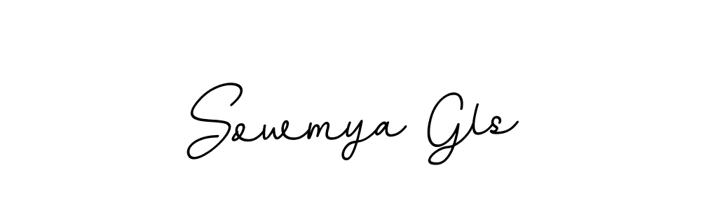 if you are searching for the best signature style for your name Sowmya Gls. so please give up your signature search. here we have designed multiple signature styles  using BallpointsItalic-DORy9. Sowmya Gls signature style 11 images and pictures png