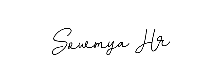 Create a beautiful signature design for name Sowmya Hr. With this signature (BallpointsItalic-DORy9) fonts, you can make a handwritten signature for free. Sowmya Hr signature style 11 images and pictures png