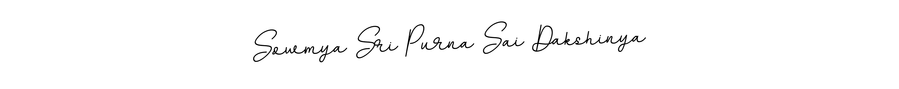 Create a beautiful signature design for name Sowmya Sri Purna Sai Dakshinya. With this signature (BallpointsItalic-DORy9) fonts, you can make a handwritten signature for free. Sowmya Sri Purna Sai Dakshinya signature style 11 images and pictures png