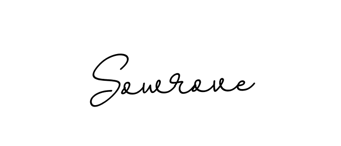 How to make Sowrove name signature. Use BallpointsItalic-DORy9 style for creating short signs online. This is the latest handwritten sign. Sowrove signature style 11 images and pictures png
