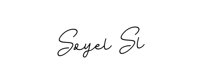 How to make Soyel Sl name signature. Use BallpointsItalic-DORy9 style for creating short signs online. This is the latest handwritten sign. Soyel Sl signature style 11 images and pictures png