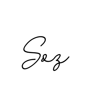 How to make Soz signature? BallpointsItalic-DORy9 is a professional autograph style. Create handwritten signature for Soz name. Soz signature style 11 images and pictures png