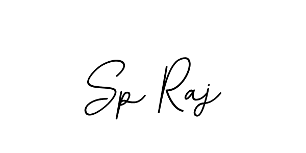 How to make Sp Raj name signature. Use BallpointsItalic-DORy9 style for creating short signs online. This is the latest handwritten sign. Sp Raj signature style 11 images and pictures png