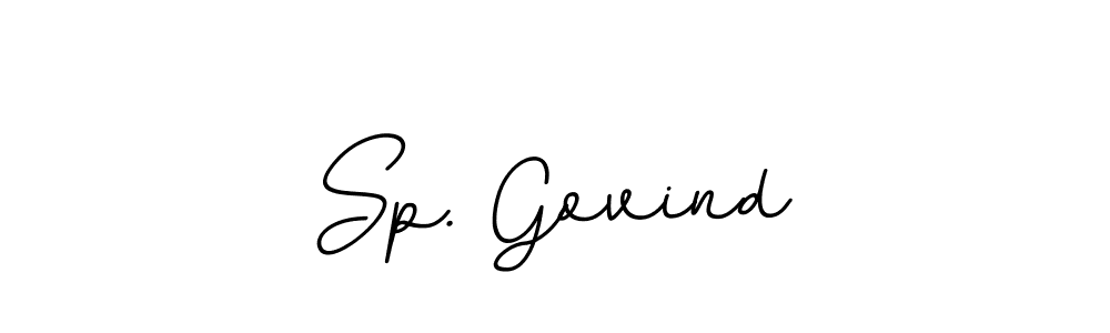 The best way (BallpointsItalic-DORy9) to make a short signature is to pick only two or three words in your name. The name Sp. Govind include a total of six letters. For converting this name. Sp. Govind signature style 11 images and pictures png