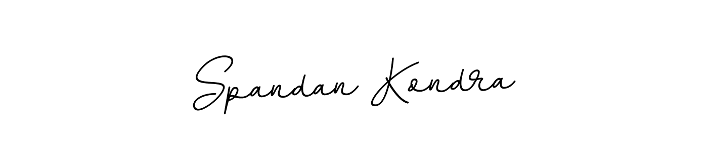 Make a beautiful signature design for name Spandan Kondra. With this signature (BallpointsItalic-DORy9) style, you can create a handwritten signature for free. Spandan Kondra signature style 11 images and pictures png