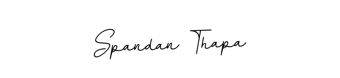 Make a beautiful signature design for name Spandan Thapa. With this signature (BallpointsItalic-DORy9) style, you can create a handwritten signature for free. Spandan Thapa signature style 11 images and pictures png