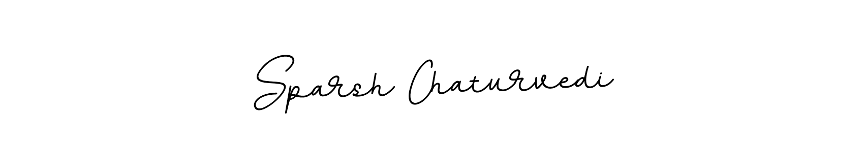 How to make Sparsh Chaturvedi name signature. Use BallpointsItalic-DORy9 style for creating short signs online. This is the latest handwritten sign. Sparsh Chaturvedi signature style 11 images and pictures png