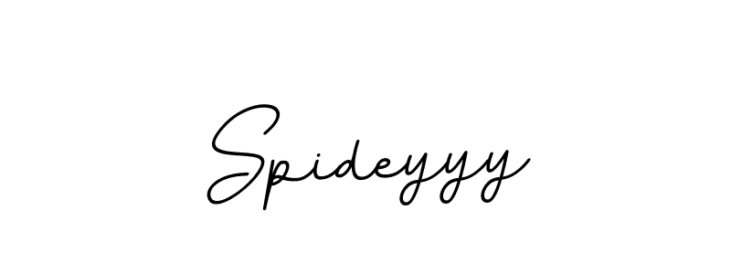 Design your own signature with our free online signature maker. With this signature software, you can create a handwritten (BallpointsItalic-DORy9) signature for name Spideyyy. Spideyyy signature style 11 images and pictures png