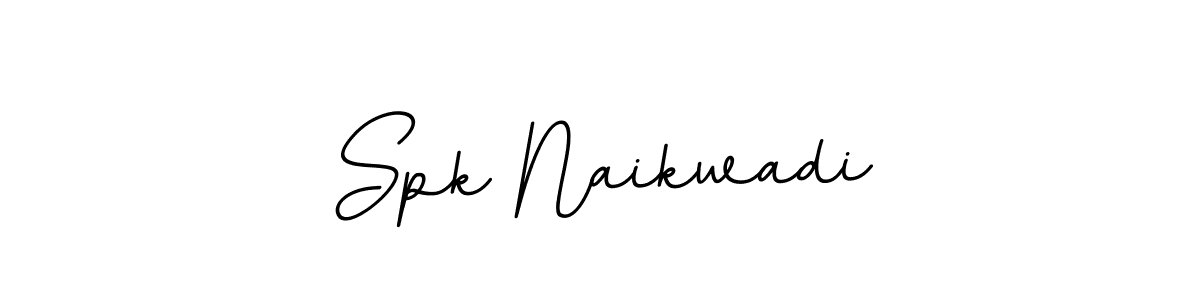 You should practise on your own different ways (BallpointsItalic-DORy9) to write your name (Spk Naikwadi) in signature. don't let someone else do it for you. Spk Naikwadi signature style 11 images and pictures png