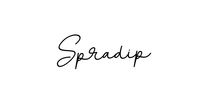 Design your own signature with our free online signature maker. With this signature software, you can create a handwritten (BallpointsItalic-DORy9) signature for name Spradip. Spradip signature style 11 images and pictures png