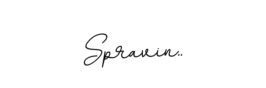 The best way (BallpointsItalic-DORy9) to make a short signature is to pick only two or three words in your name. The name Spravin.. include a total of six letters. For converting this name. Spravin.. signature style 11 images and pictures png