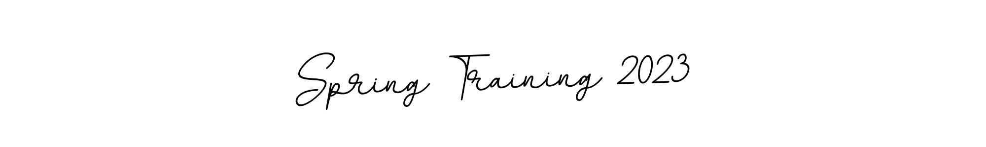 Make a beautiful signature design for name Spring Training 2023. Use this online signature maker to create a handwritten signature for free. Spring Training 2023 signature style 11 images and pictures png