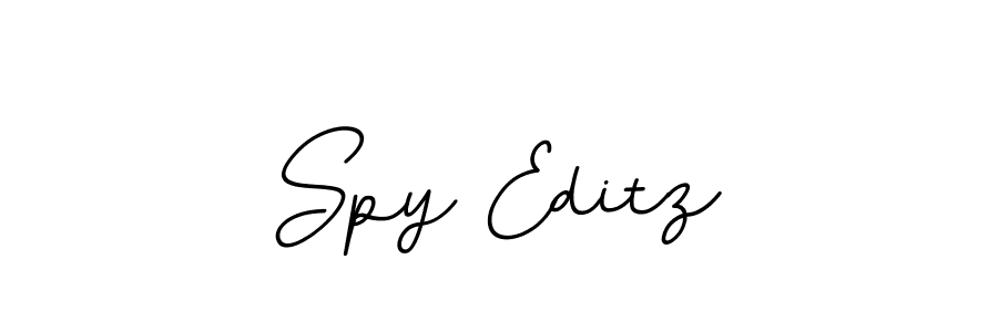 Design your own signature with our free online signature maker. With this signature software, you can create a handwritten (BallpointsItalic-DORy9) signature for name Spy Editz. Spy Editz signature style 11 images and pictures png