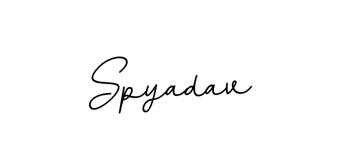 Make a beautiful signature design for name Spyadav. With this signature (BallpointsItalic-DORy9) style, you can create a handwritten signature for free. Spyadav signature style 11 images and pictures png