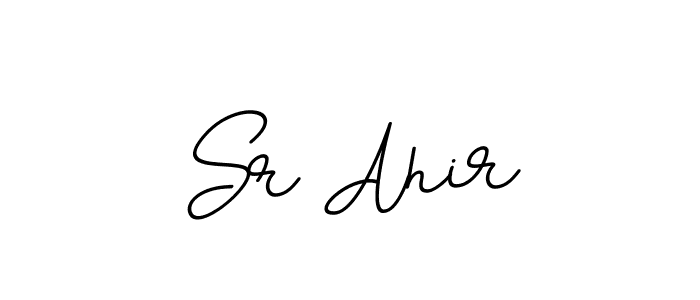 Create a beautiful signature design for name Sr Ahir. With this signature (BallpointsItalic-DORy9) fonts, you can make a handwritten signature for free. Sr Ahir signature style 11 images and pictures png