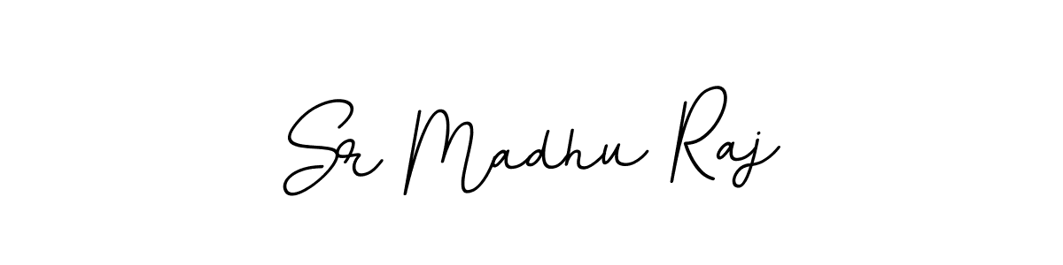 Use a signature maker to create a handwritten signature online. With this signature software, you can design (BallpointsItalic-DORy9) your own signature for name Sr Madhu Raj. Sr Madhu Raj signature style 11 images and pictures png