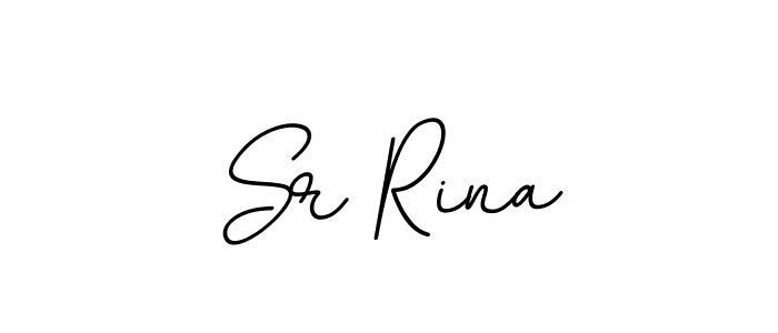 Use a signature maker to create a handwritten signature online. With this signature software, you can design (BallpointsItalic-DORy9) your own signature for name Sr Rina. Sr Rina signature style 11 images and pictures png