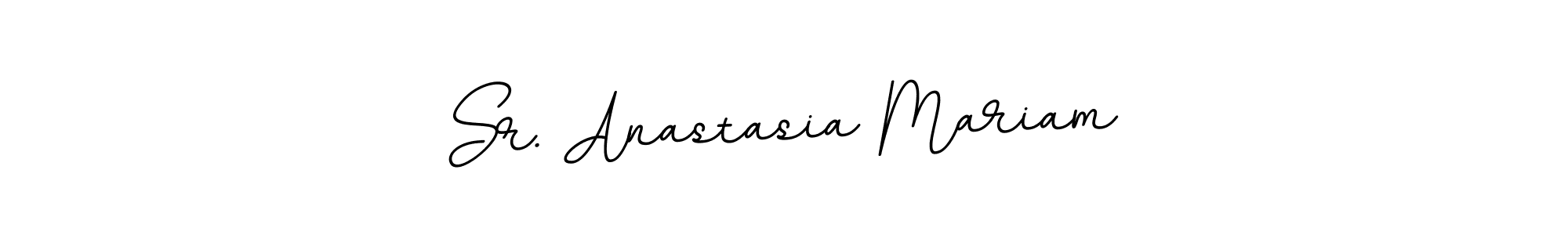 Make a short Sr. Anastasia Mariam signature style. Manage your documents anywhere anytime using BallpointsItalic-DORy9. Create and add eSignatures, submit forms, share and send files easily. Sr. Anastasia Mariam signature style 11 images and pictures png