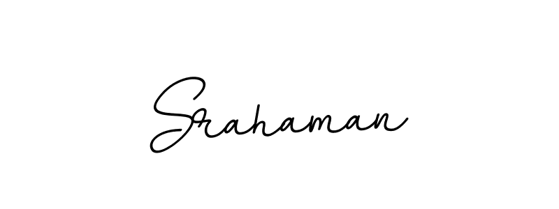 How to make Srahaman name signature. Use BallpointsItalic-DORy9 style for creating short signs online. This is the latest handwritten sign. Srahaman signature style 11 images and pictures png